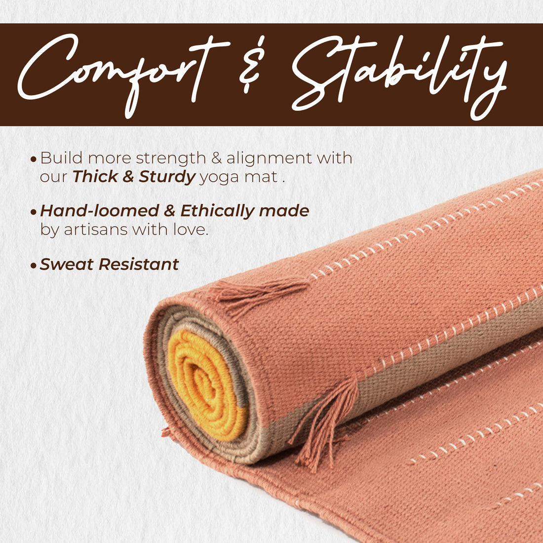 Organic & Eco-Friendly Cotton Yoga Mat