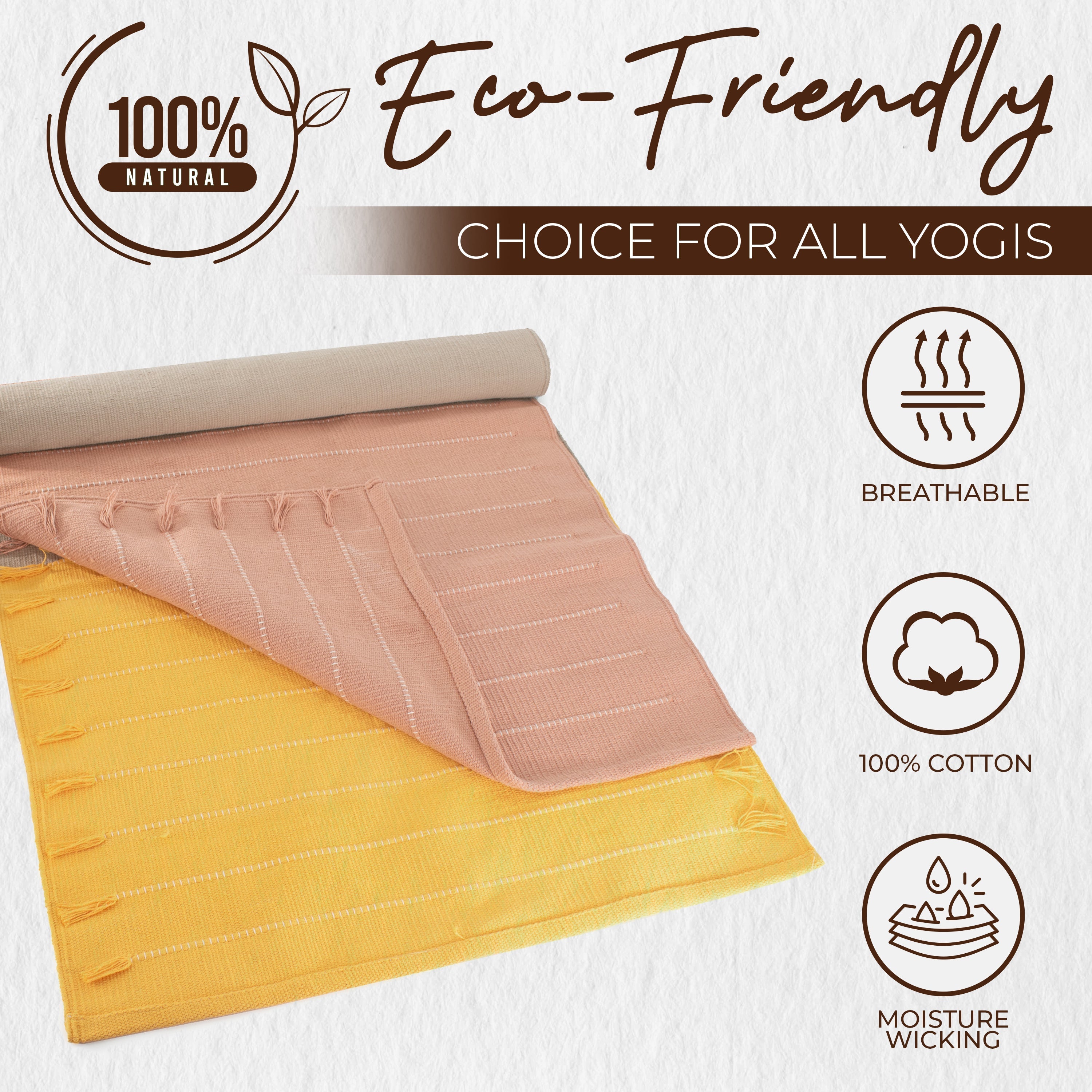 Organic & Eco-Friendly Cotton Yoga Mat