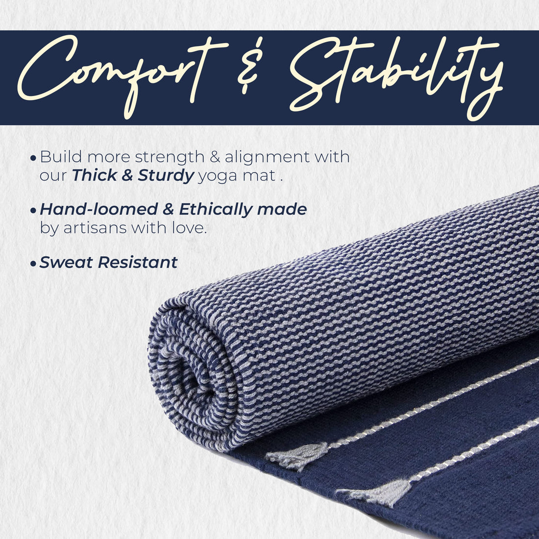 Organic & Eco-Friendly Cotton Yoga Mat