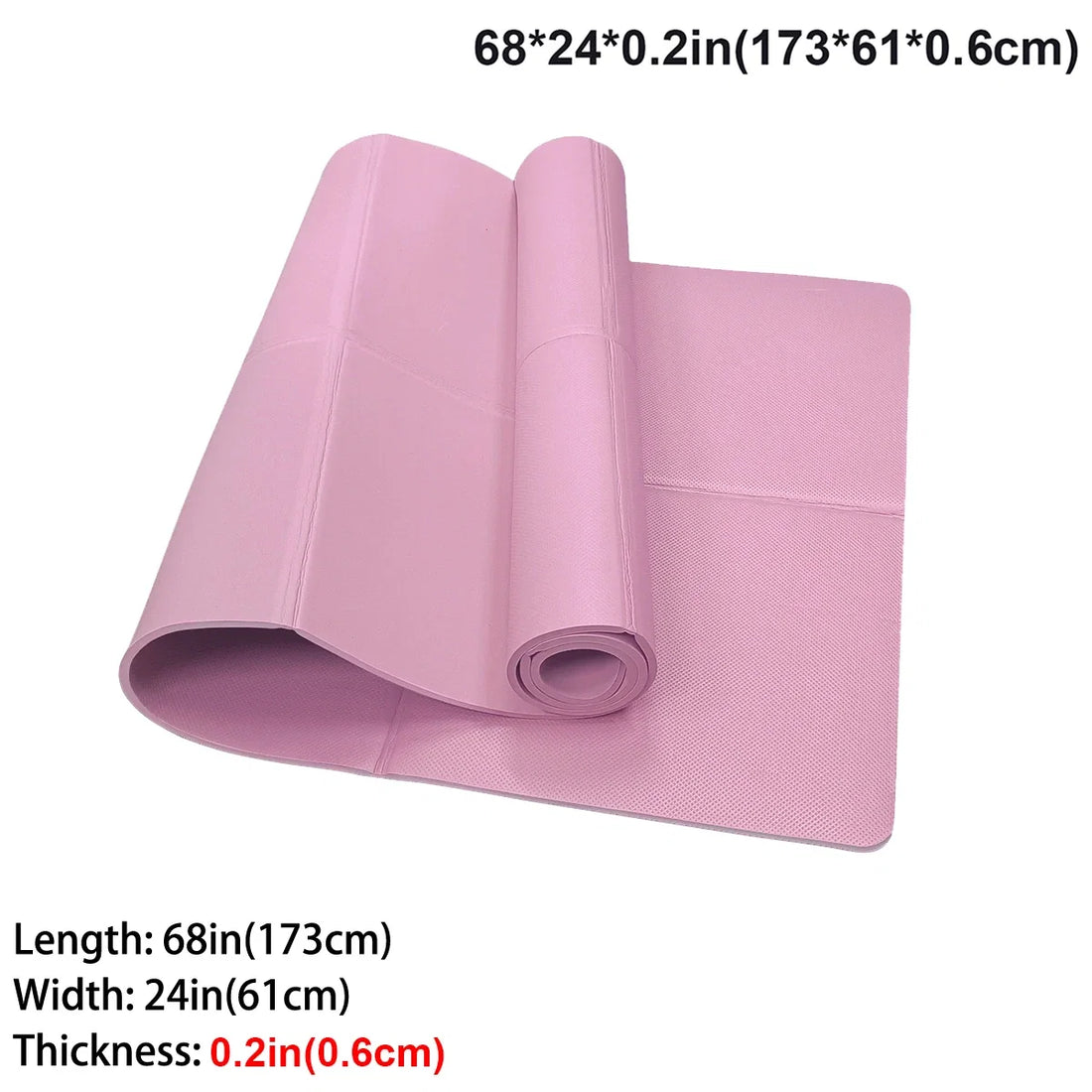 Foldable Yoga Mat Eco Friendly EVA Folding Travel Fitness Exercise Mat 3mm/4mm/6mm Thicknesses for Yoga Pilates & Floor Workouts