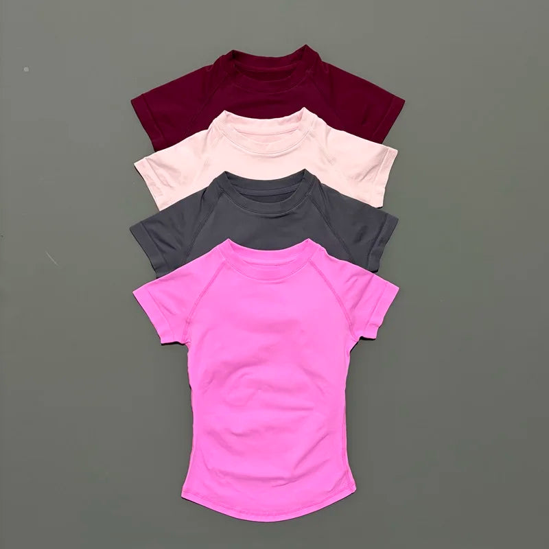 HISTELLO Women’s Short Sleeve Workout Top