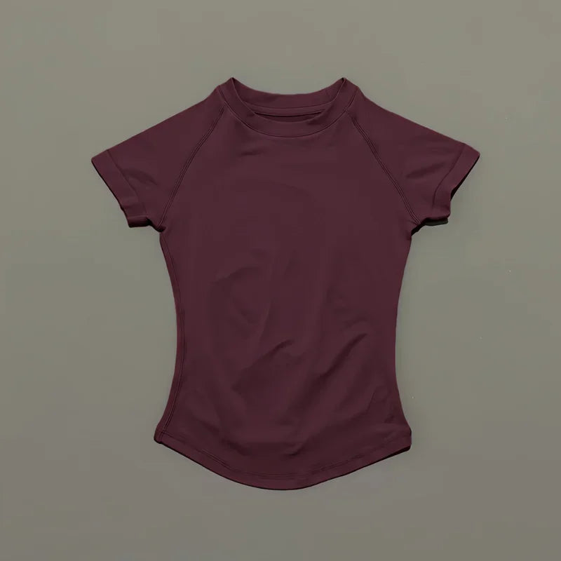HISTELLO Women’s Short Sleeve Workout Top