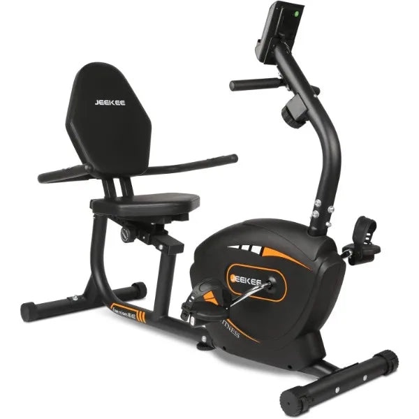 Recumbent Magnetic Exercise Bike – Black