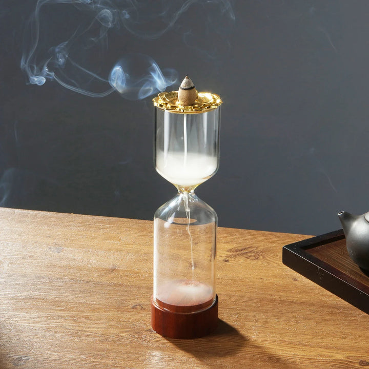 Hourglass Waterfall Backflow Incense Holder