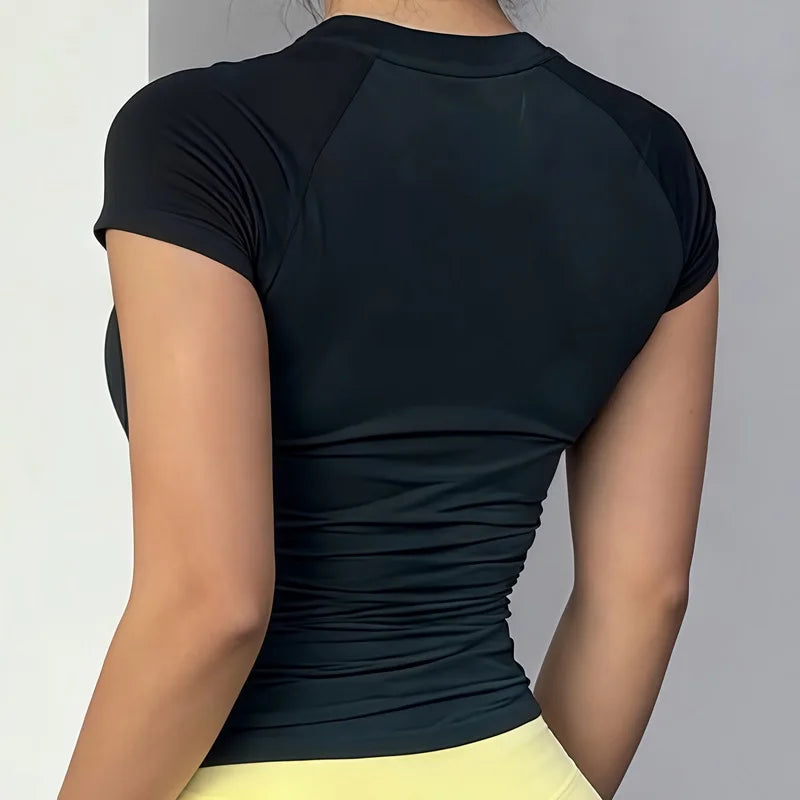 HISTELLO Women’s Short Sleeve Workout Top