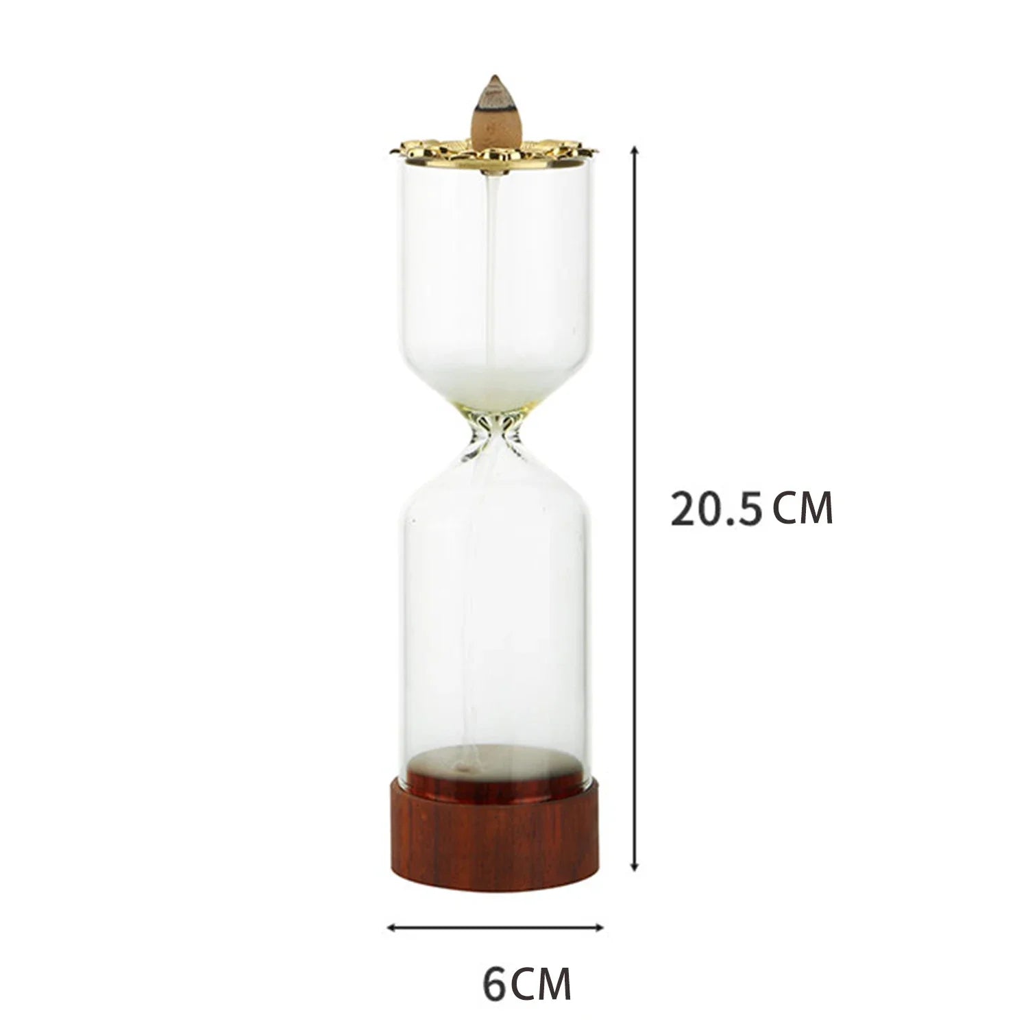 Hourglass Waterfall Backflow Incense Holder