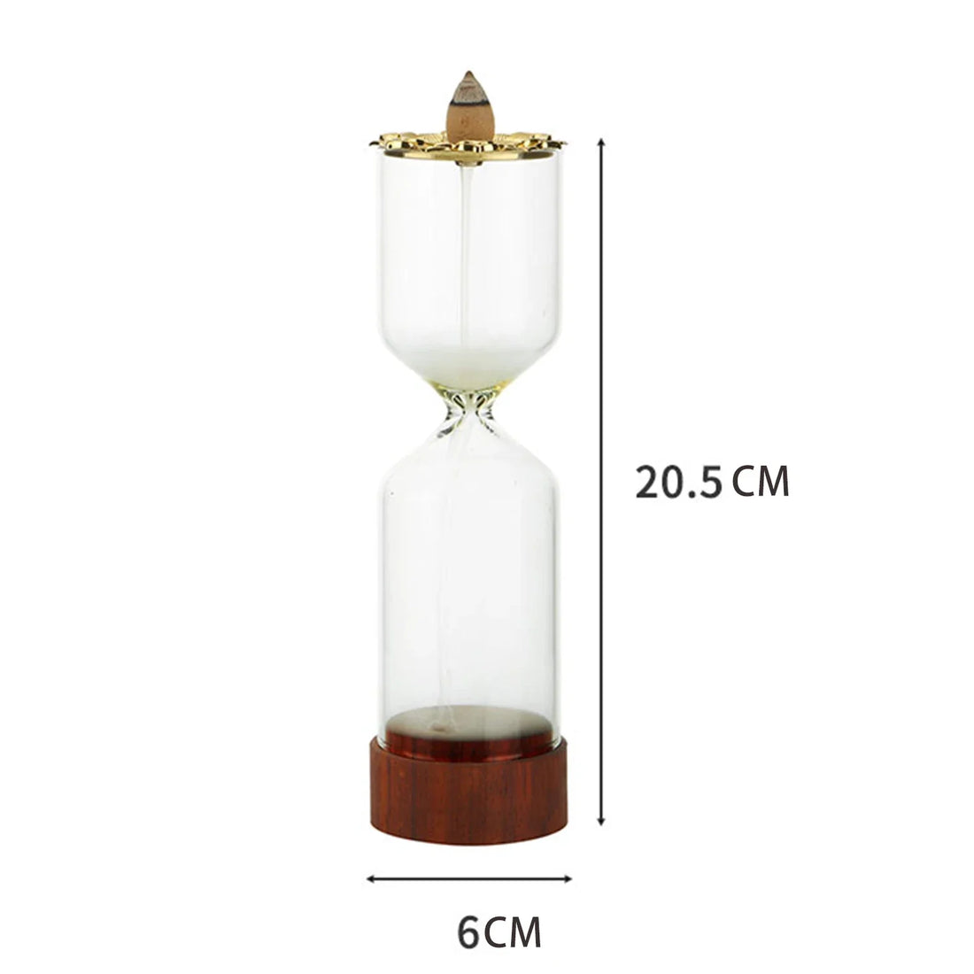 Hourglass Waterfall Backflow Incense Holder